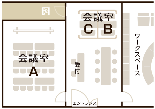 梅田オフィスレイアウト